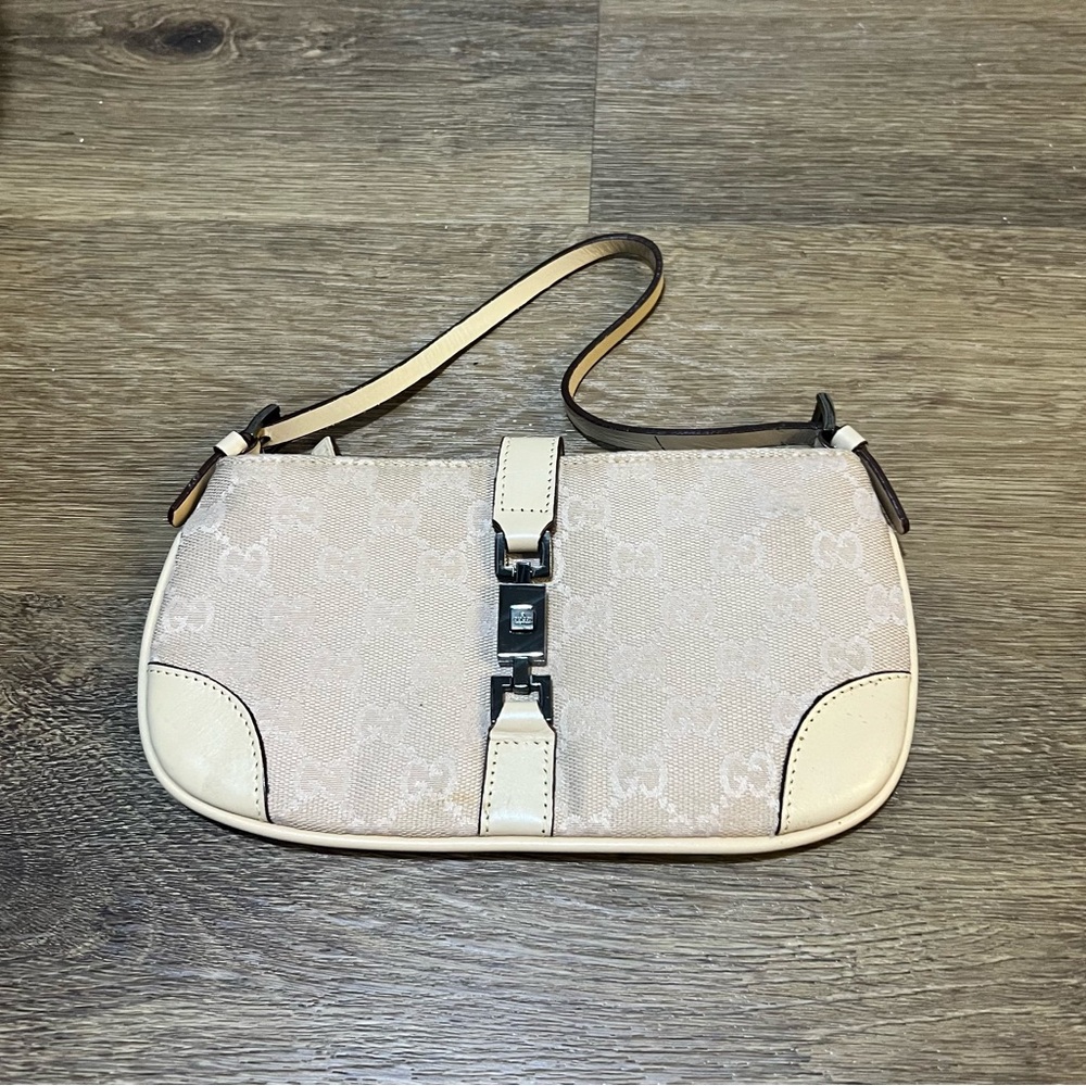 Elegant Cream Designer Shoulder Bag